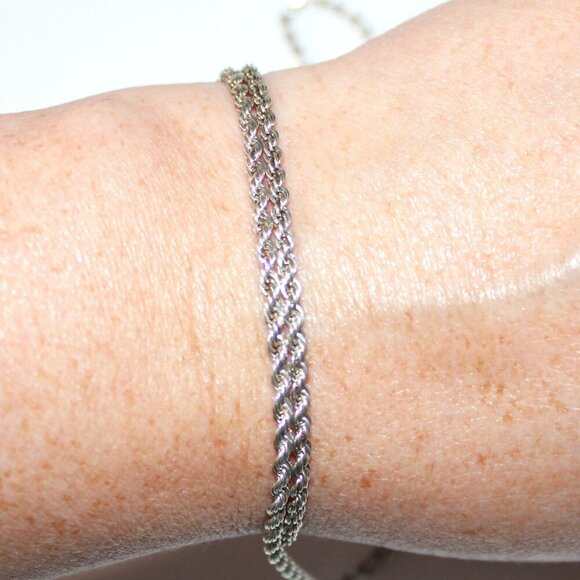 Sterling Silver Ropse Chain Necklace 19 inches - Picture 4 of 4